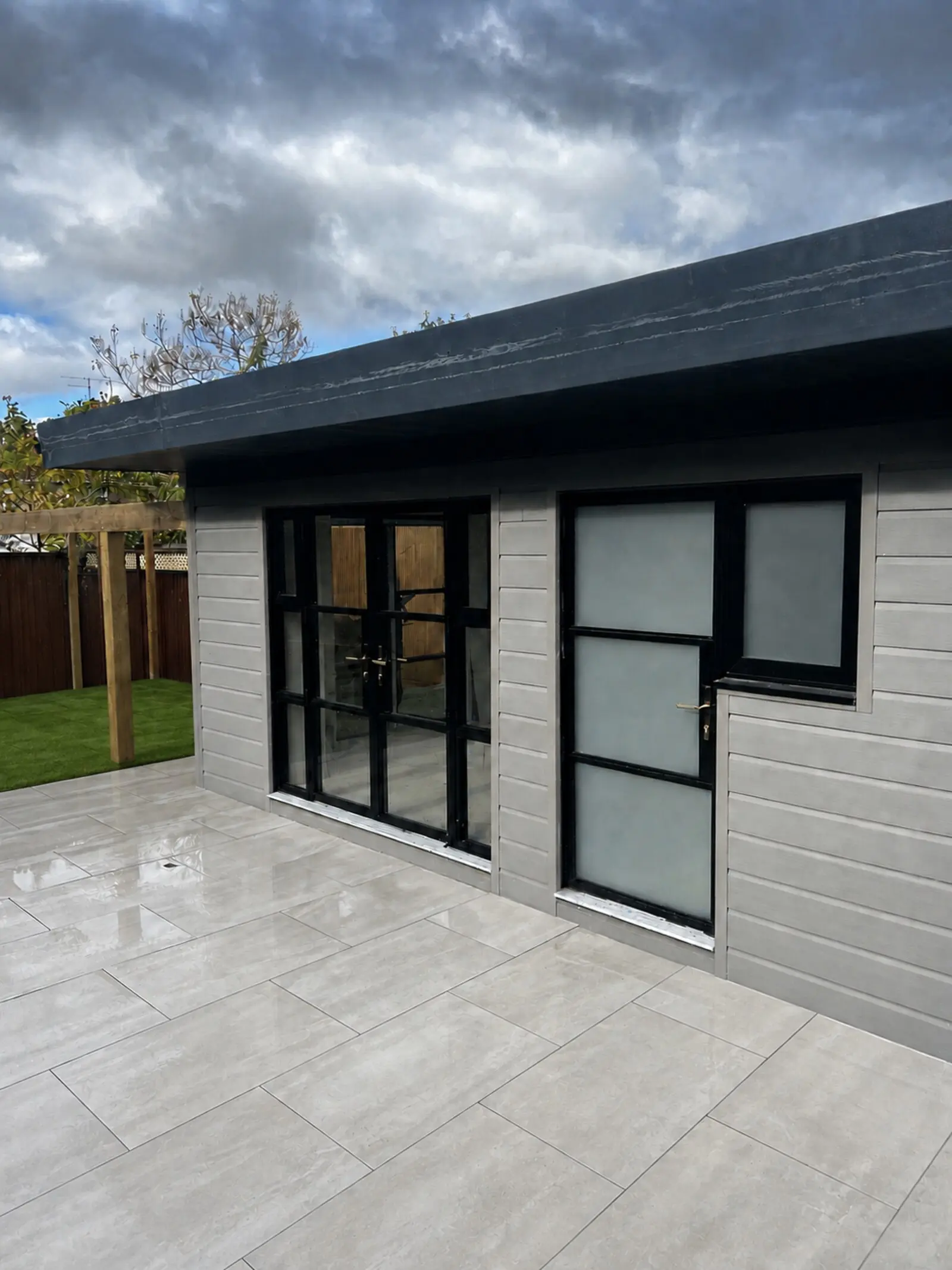 Heritage-style aluminium French doors with side panels manufactured and installed by Master Plastics Bristol