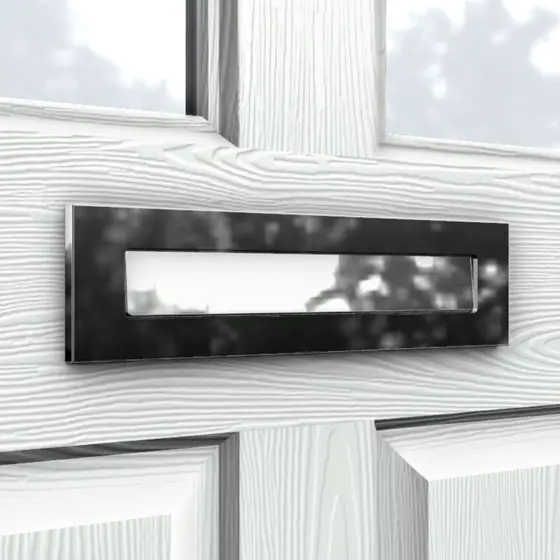 Architectural composite door letterplate