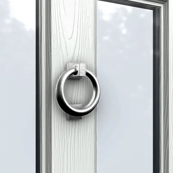 Bull ring door knocker