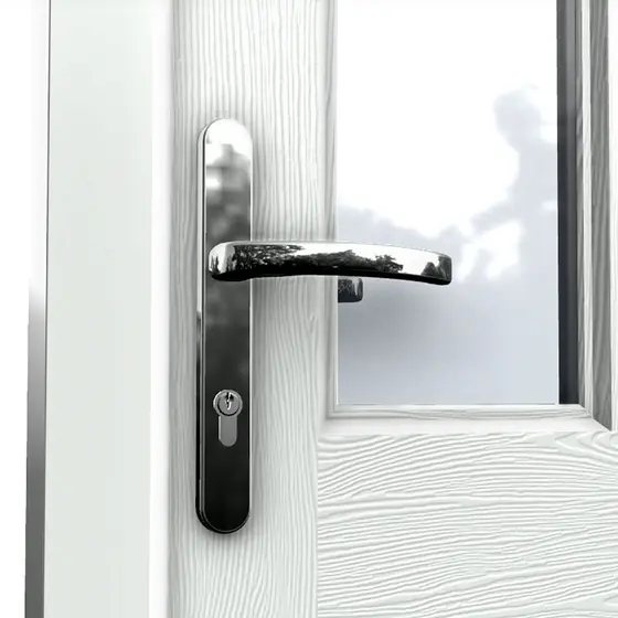 Lever composite door handle