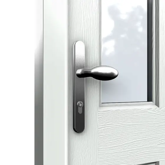 Pad lever composite door handle