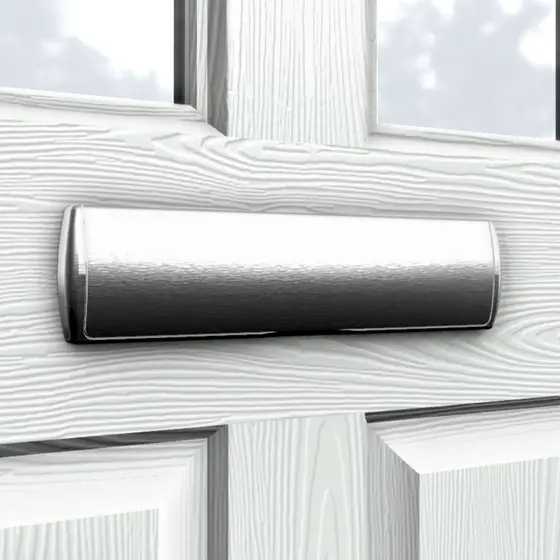 Stainless steel composite door letterplate
