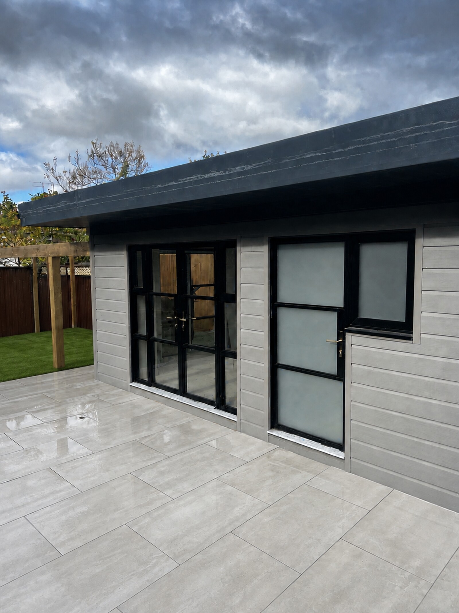 Heritage-style aluminium French doors with side panels manufactured and installed by Master Plastics Bristol